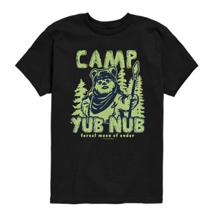 Boys' - Star Wars - Camp Endor Tonal Short Sleeve Graphic T-Shirt - 1 of 4