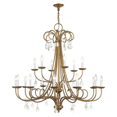 Livex Lighting Daphne 18 - Light Chandelier in  Antique Gold Leaf