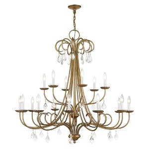 Livex Lighting Daphne 18 - Light Chandelier in  Antique Gold Leaf - 1 of 2