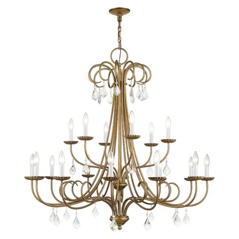 Livex Lighting Daphne 18 - Light Chandelier In Antique Gold Leaf : Target