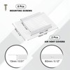 Unique Bargains Aluminum Alloy Cabinet Wardrobe Shoe Closet Rectangle Ventilation Grilles 2 Pcs - 2 of 4