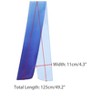 INSPIRE CHIC Women's Solid Contrast Color Pleated Long Satin Neck Scarves 49.2"x4.3" 1 Pc - 3 of 4