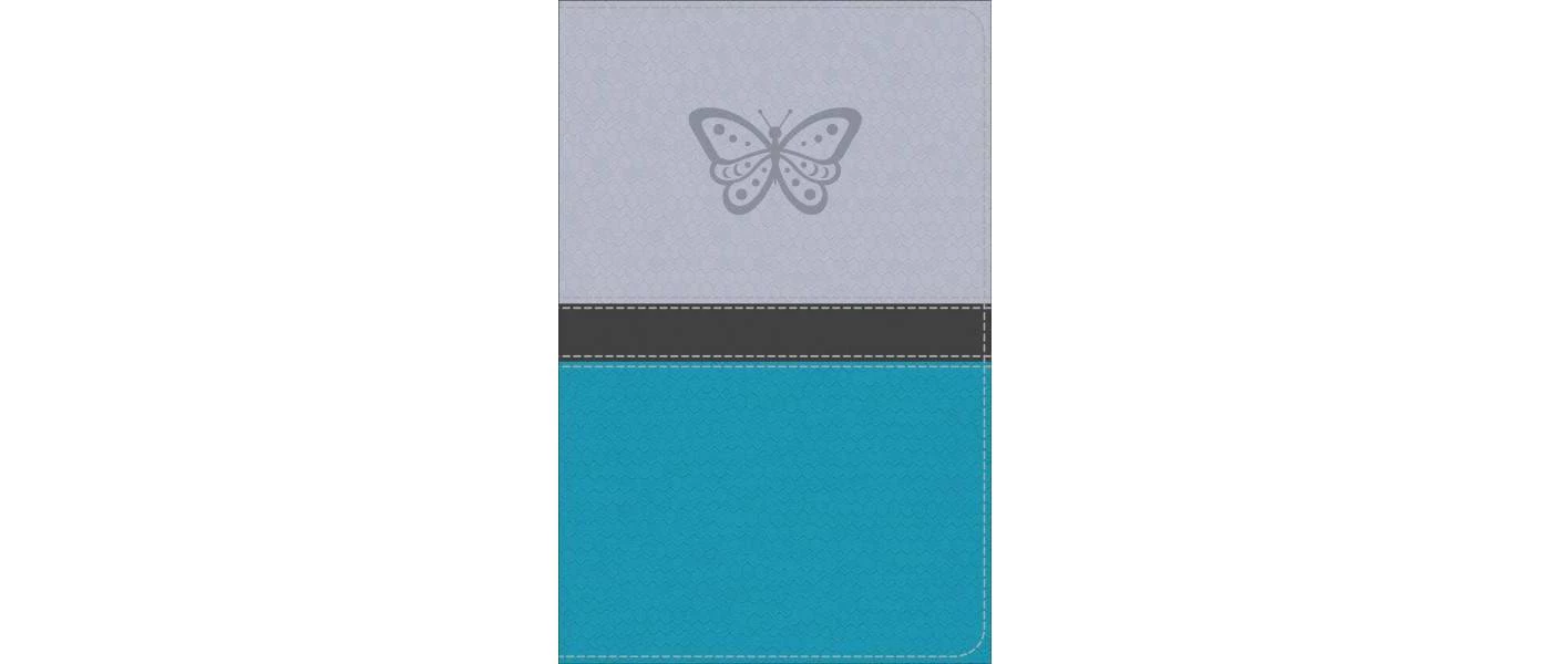 KJV Study Bible for Girls : King James Version, Silver / Teal, Butterfly Design Leathertouch, Red Letter - image 1 of 1