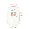 Hudson Baby Infant Boys Bodysuit, Short and Sock, Cutest Beach Dude - 2 of 4