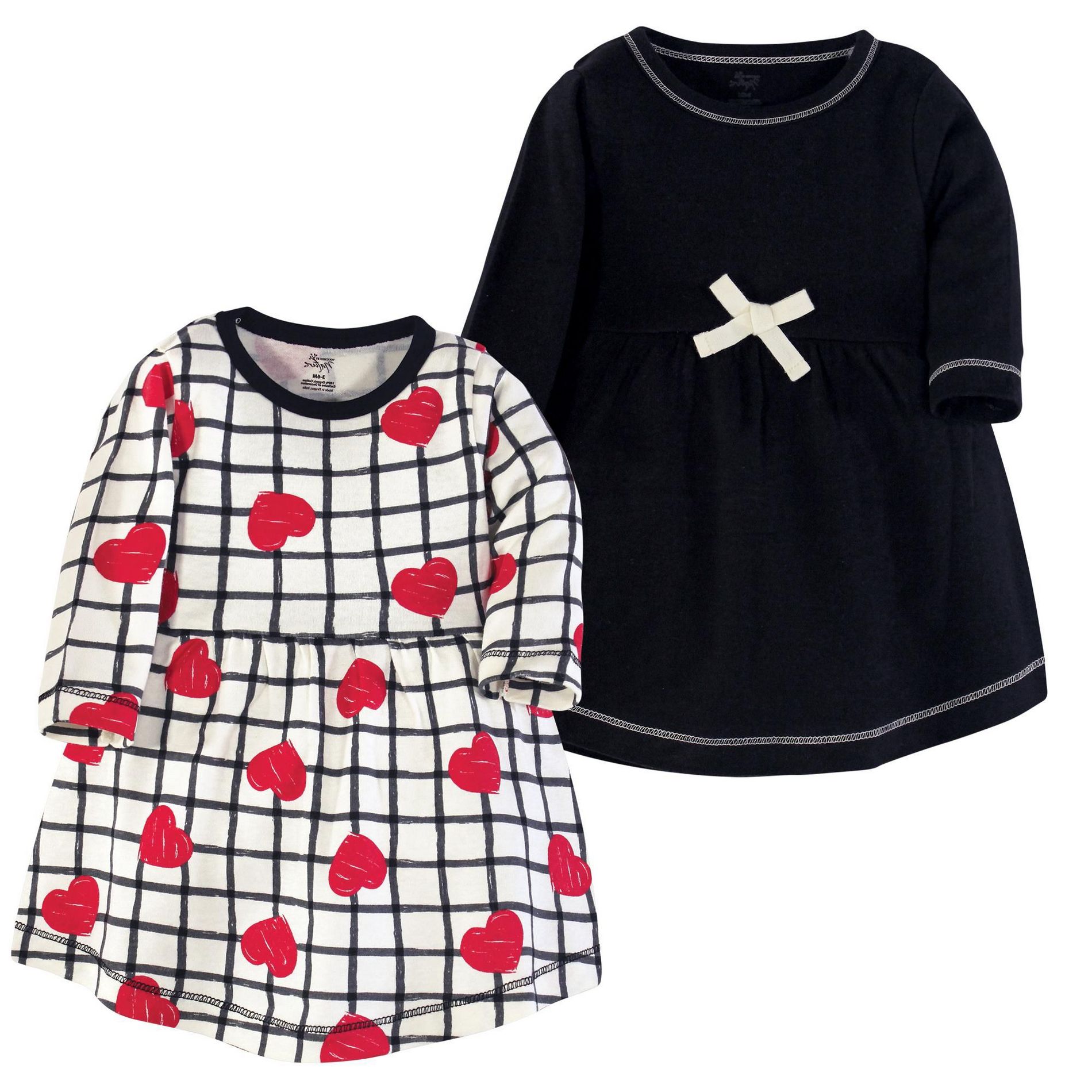 Luvable Friends Touched by Nature Long-Sleeve Dresses 2pk