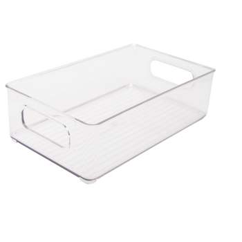 Real Living Euphoric Expression Clear Acrylic Storage Bin With Grommet  Handles, (11.8)