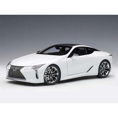 Lexus LC500 Metallic White 1/18 Model Car by Autoart