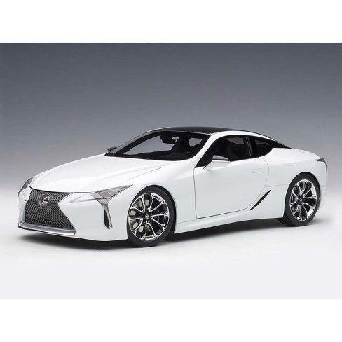 Lexus LC500 White Metallic 1/18 Model Car by Autoart