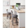 Caitbrook Counter Height Barstool Gray - Signature Design by Ashley: Polyester Upholstery, Nailhead Trim, Swivel Seat - 2 of 4