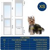 Docred Dog Door for Sliding Glass Door with Lock, Adjustable Height Doggy Door,No Drilling Install, Sliding Pet Door for Renters and Apartments Patio - 2 of 4