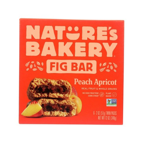 Nature's Bakery Stone Ground Whole Wheat Peach Apricot Fig Bars - Case of  12/2 oz