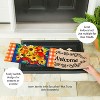 Evergreen Blessed Floral Arrangement Sassafras Indoor Outdoor Switch Doormat 1'10"x22" - 3 of 4