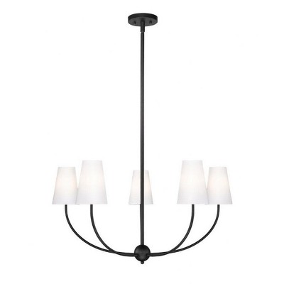 Z-Lite Shannon 5 - Light Chandelier in  Matte Black