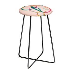 ThirtyOne Illustrations Love and Aberration Counter Height Barstool - Deny Designs - 1 of 2