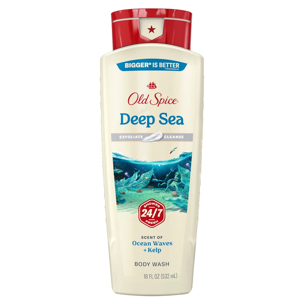 Photos - Shower Gel Old Spice Men's Deep Cleanse Body Wash - Deep Sea Minerals -18oz 