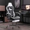 Racxily Gaming Chair w/ Footrest and Adjustable Headrest Lumbar Support, High Back Gaming Chairs PVC Leather Ergonomic Gamer Chair - 3 of 4