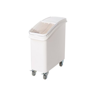 Winco Ingredient Bin with Brake Casters and Scoop, 21 Gallon