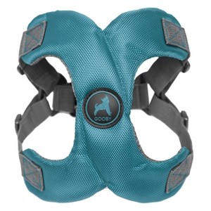 Gooby Escape Free Memory Foam Harness for Small Dogs, Turquoise, Large - 1 of 1