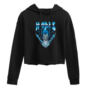 Women's - Disney Villains - Hades Glam Rock Cropped Graphic Hoodie - 1 of 3