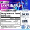 Akkermansia Probiotic Supplement - 2 Billion AFU GLP-1 Supplement with Prebiotic Fiber - Akkermansia Muciniphila GLP-1 Probiotics - 120 Capsules - 2 of 4