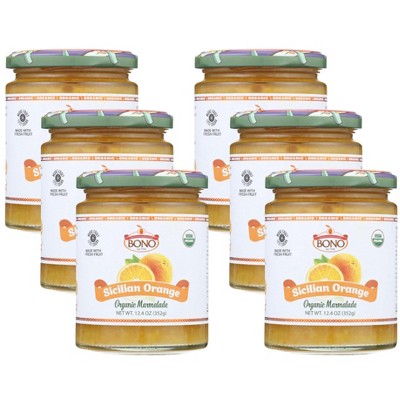 Bono Sicilian Orange Organic Marmalade - Case of 6/12.4 oz