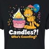Women's - Garfield - Candles Who's Counting Cropped Graphic T-Shirt - 2 of 4