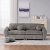 SeaCamel Modern Sofa for Living Room, 84" Grey Corduroy Sofa Couch, Sectional Love Seat Couch, Upholstered Sofa for Apatment Bedroom Home Office - 2 of 4