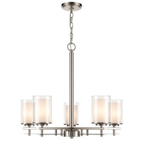 Millennium Lighting Huderson 5 - Light Chandelier in  Brushed Nickel - 1 of 1