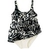 Lands' End Women's Scoop Neck Mini Swim Dress One Piece Swimsuit - 4 of 4