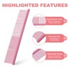 Unique Bargains Stainless Steel Rounded Ends Gentle Care Pet Comb 3 Pcs - 4 of 4