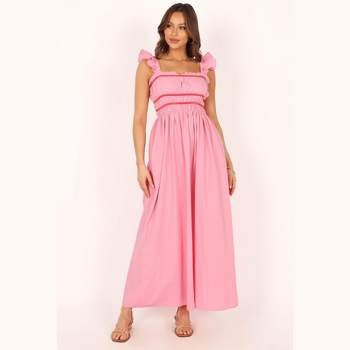 Lucia Puff Sleeve Maxi Dress - Pink Stripe 2 : Target