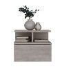 NicBex 14 inch Wide Floating Floating Nightstand with 1 Drawer,Modern Side Table with 2-Tier Shelf,Bedside Table for Bedroom,Living Room - 3 of 4