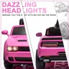 Jojoka 12V Kids Licensed Dodge Challenger Ride On Car with Remote, LED Lights, Bluetooth, MP3 - 2 of 4