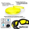 Global Vision Eyewear Outfitter 24 Safety Motorcycle Fit Over Glasses with Yellow to Smoke sunlight reactive Lenses - 3 of 4