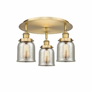 Bell - 3 Light Flush Mount In Art Deco Style-9.25 Inches Tall and 16.75 Inches Wide - 1 of 1