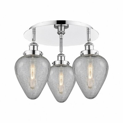 Geneseo - 3 Light Flush Mount In Industrial Style-9.5 Inches Tall and 17.75 Inches Wide