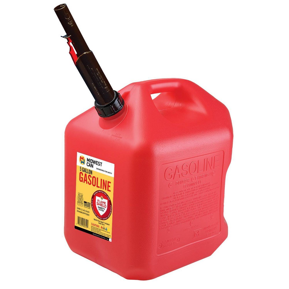 Midwest Can 5gal Gas Can Red Midwest Can ( Missing Cap)
