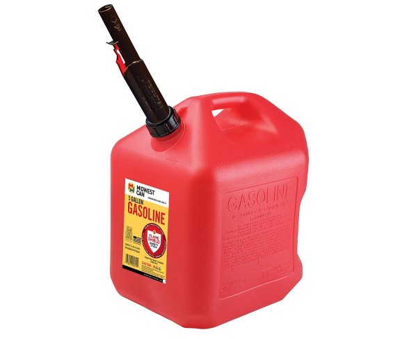 5gal Gas Can Red - Midwest Can