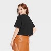 Women's Boxy Elbow Sleeve Cropped T-Shirt - A New Day™ - image 2 of 3
