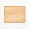 10"x13" Nonslip Rubberwood Cutting Board Natural - Figmint™ - 3 of 4