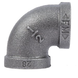 Pipe Decor 1/2 in. Black 90 Degree Elbow - 1 of 4