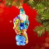 Huras Family 7.0 Inch Santa And His Seahorse Hand-Painted Keepsake Ocean Tree Ornaments - 2 of 4