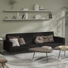 vidaXL 2-Seater Sofa Bed Black Velvet - 2 of 4