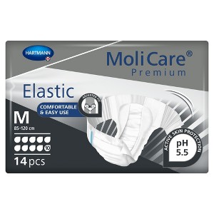 MoliCare Premium Incontinence Brief, 10D Heavy Absorbency, Unisex, Medium, 14 Count, 1 Pack - 1 of 3