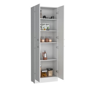 NicBex 71.1 Inch Kitchen Pantry Storage Cabinet with 4 Doors and 5 Adjustable Shelves for Dining Room,Bathroom,Kitchen - 1 of 4
