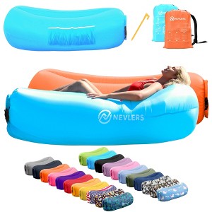 Nevlers Tear-Resistant Inflatable Loungers - Pack of 2 - 1 of 4