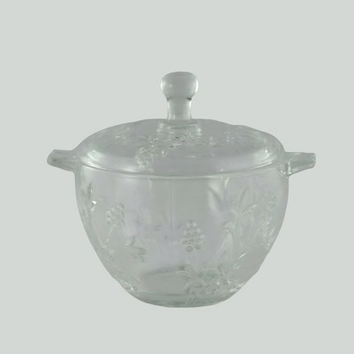 Slickblue Coralberry Design Dessert Bowl with Lid - 16 oz. in 3 Different Color Options