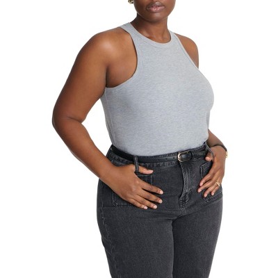ELOQUII Elements Women's Plus Size Soft Brushed Tank Top