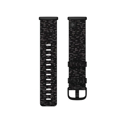 Fitbit Versa 3 Sense Woven Band Large Charcoal Target