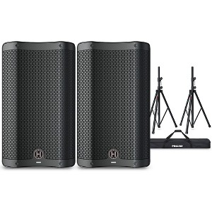 Harbinger VARI V2410 10" Powered Speakers Package With Stands - 1 of 4
